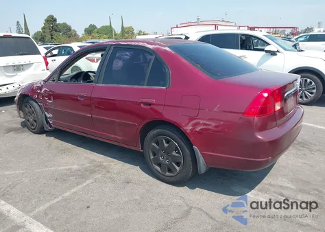 2002 Honda Civic Ex из США, поврежденный, VIN 2HGES26712H510308